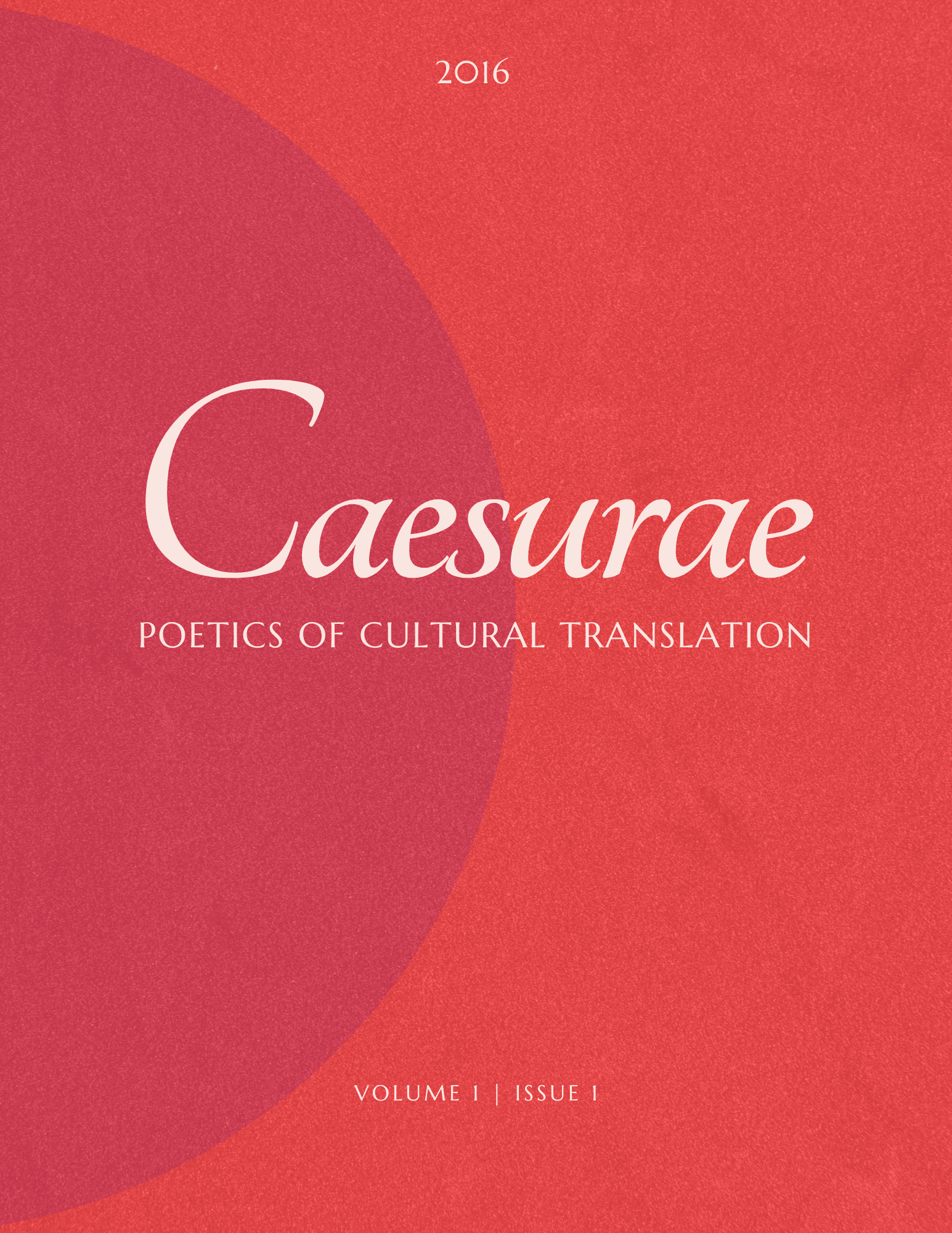 Cover of Volume 1, Number 1